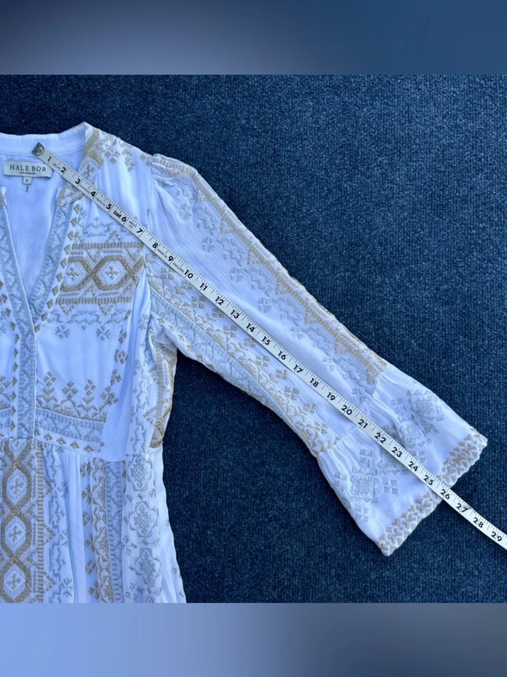 Hale Bob Lole White Embroidered Maxi Dress - Picture 11 of 16